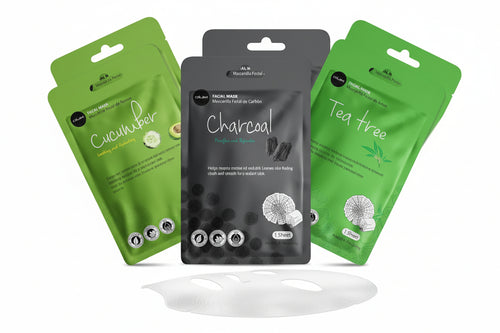 Essence Facial Face Mask Paper Sheet Korea Skin Care Moisturizing 12 Pack (Mix - 2 of Each)